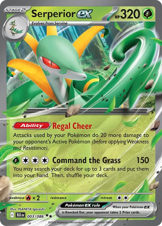 Serperior ex 003/086 Double Rare ex