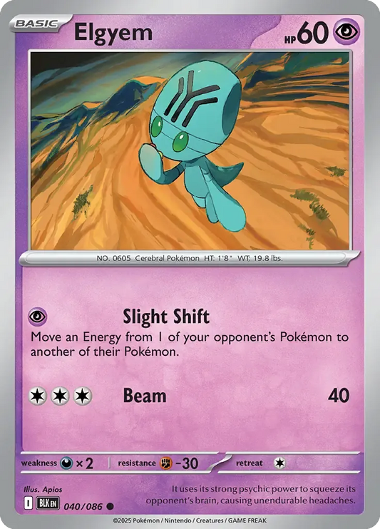 Elgyem 040/086 Master Ball Holo Common
