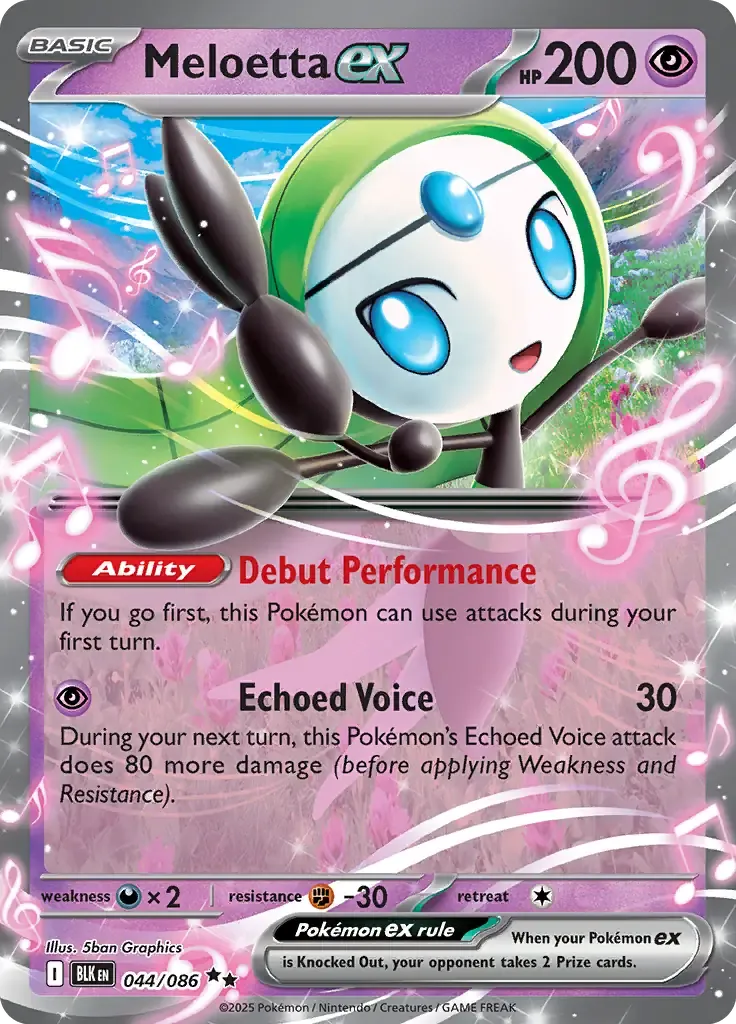 Meloetta ex 044/086 Double Rare ex