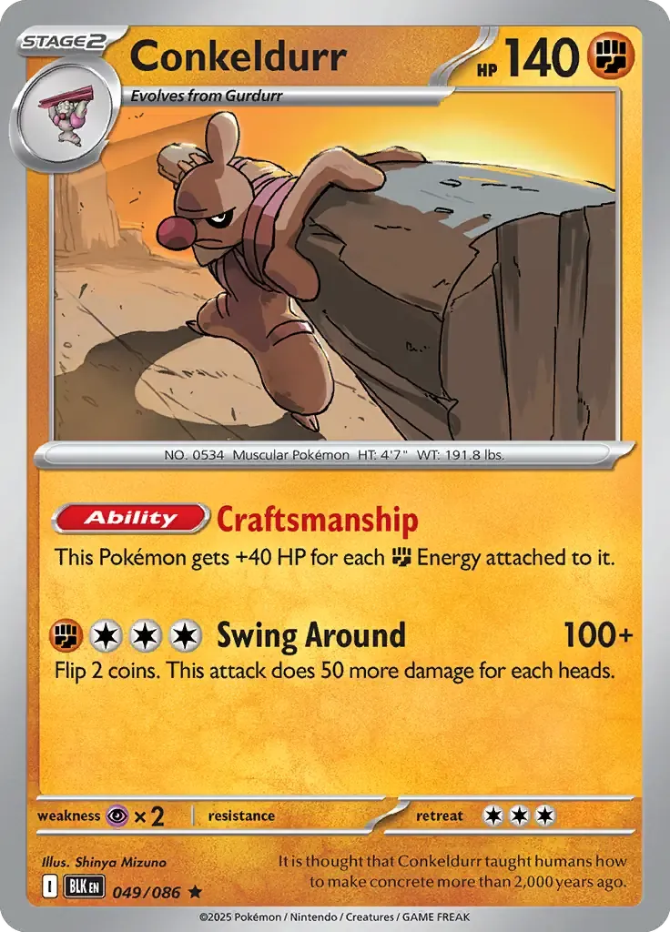 Conkeldurr 049/086 Holo Rare