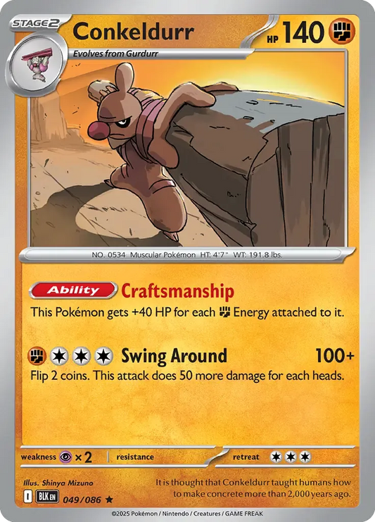 Conkeldurr 049/086 Poké Ball Holo Rare