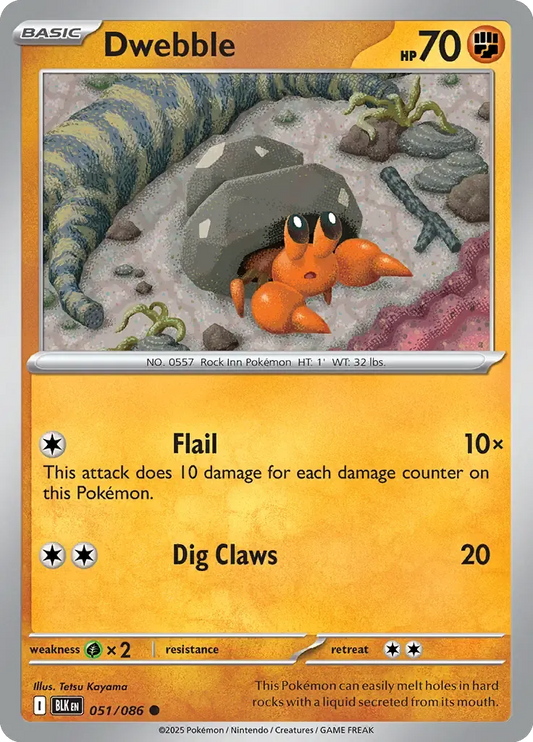 Dwebble 051/086 Poké Ball Holo Common