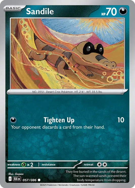 Sandile 057/086 Poké Ball Holo Common