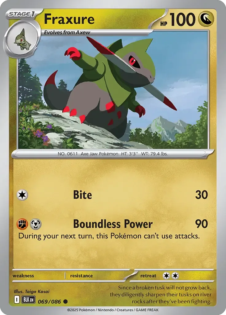 Fraxure 069/086 Poké Ball Holo Common
