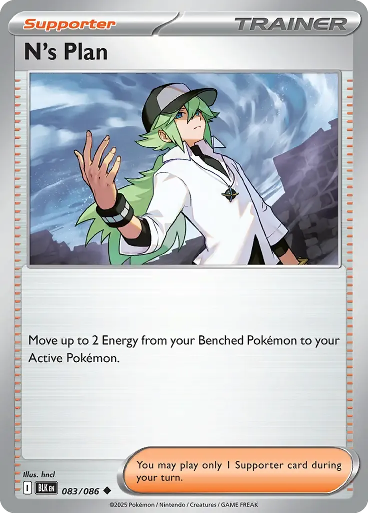 N's Plan 083/086 Poké Ball Holo Uncommon