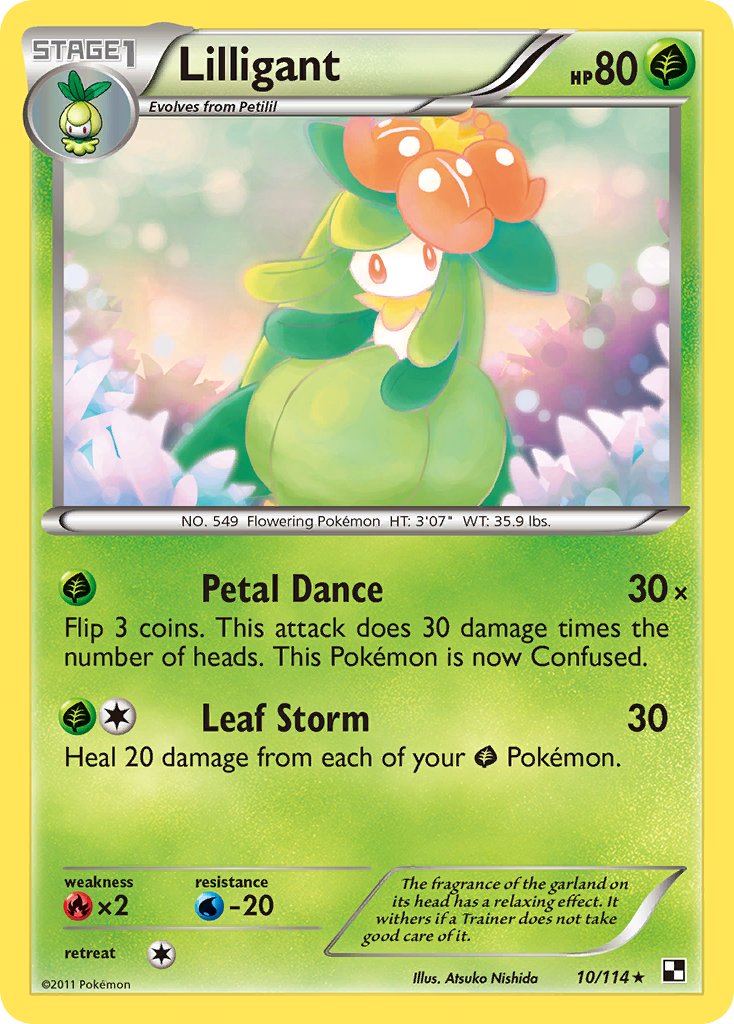 Lilligant 10/114 Reverse Rare - MissingNo.