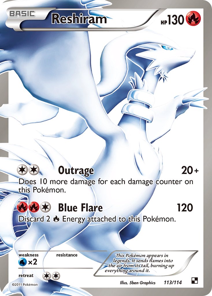 Reshiram 113/114 Holo Ultra Rare - MissingNo.