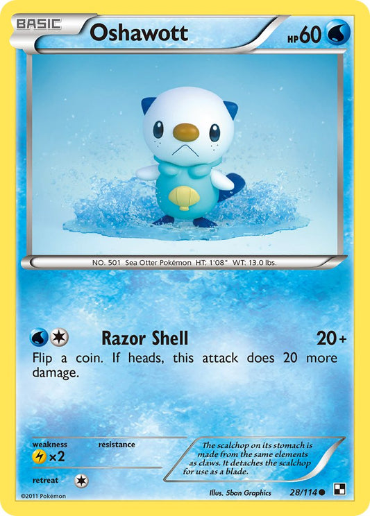 Oshawott 28/114 Reverse Common - MissingNo.