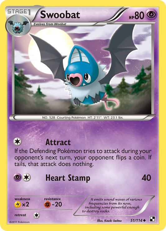 Swoobat 51/114 Reverse Uncommon - MissingNo.