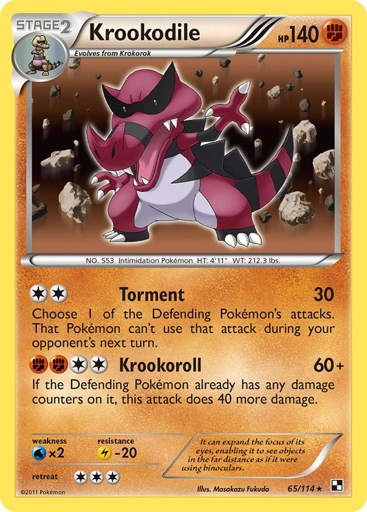 Krookodile 65/114 Holo Rare - MissingNo.