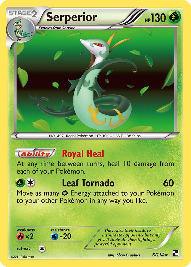 Serperior 6/114 Reverse Rare - MissingNo.