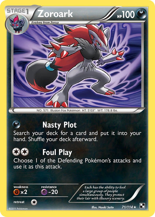 Zoroark 71/114 Holo Rare - MissingNo.