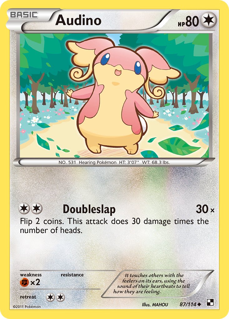 Audino 87/114 Reverse Uncommon - MissingNo.