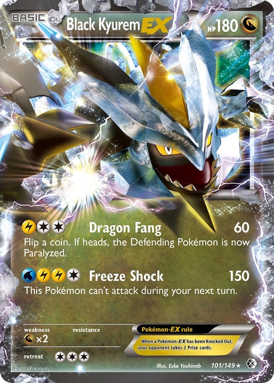 Black Kyurem EX 101/149 Holo Rare EX - MissingNo.