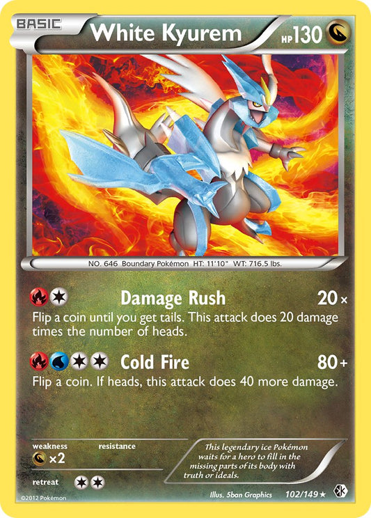 White Kyurem 102/149 Reverse Rare - MissingNo.
