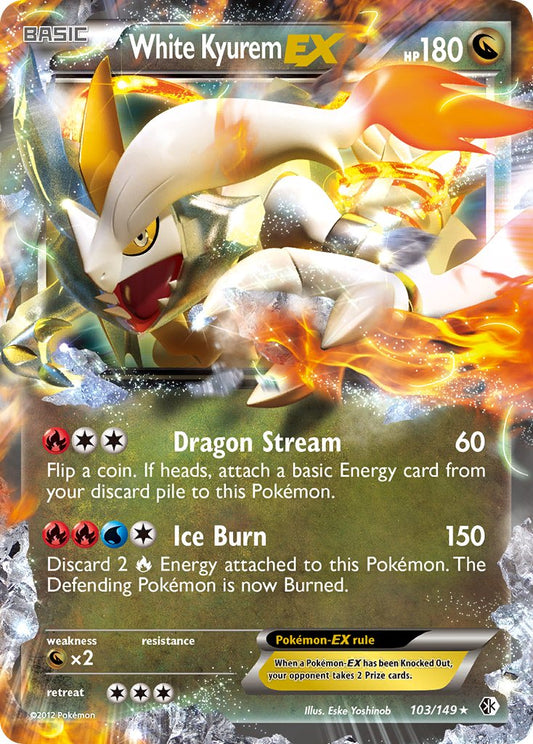 White Kyurem EX 103/149 Holo Rare EX - MissingNo.