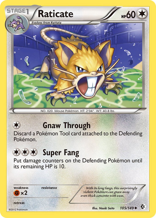 Raticate 105/149 Reverse Uncommon - MissingNo.