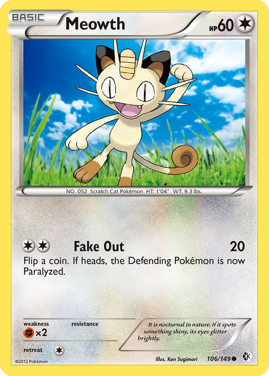 Meowth 106/149 Common - MissingNo.