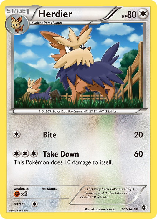 Herdier 121/149 Reverse Uncommon - MissingNo.