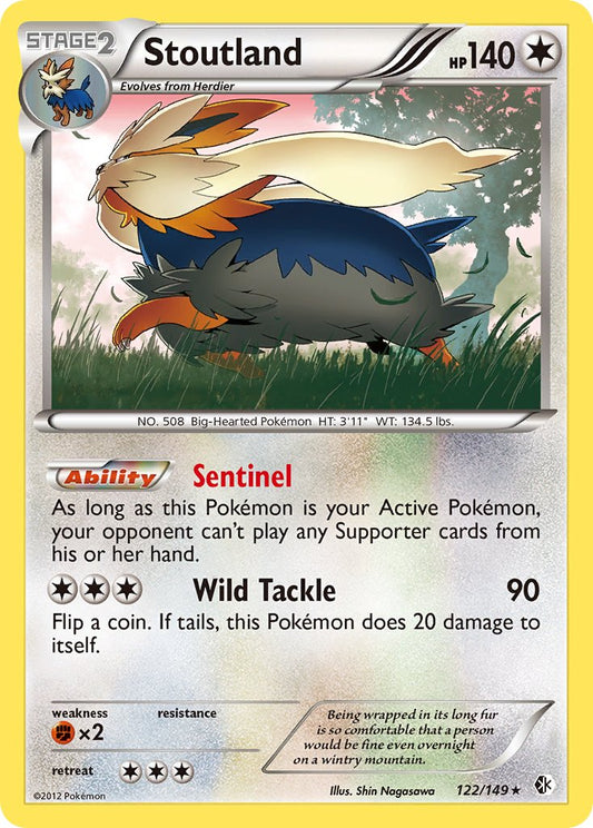 Stoutland 122/149 Holo Rare - MissingNo.