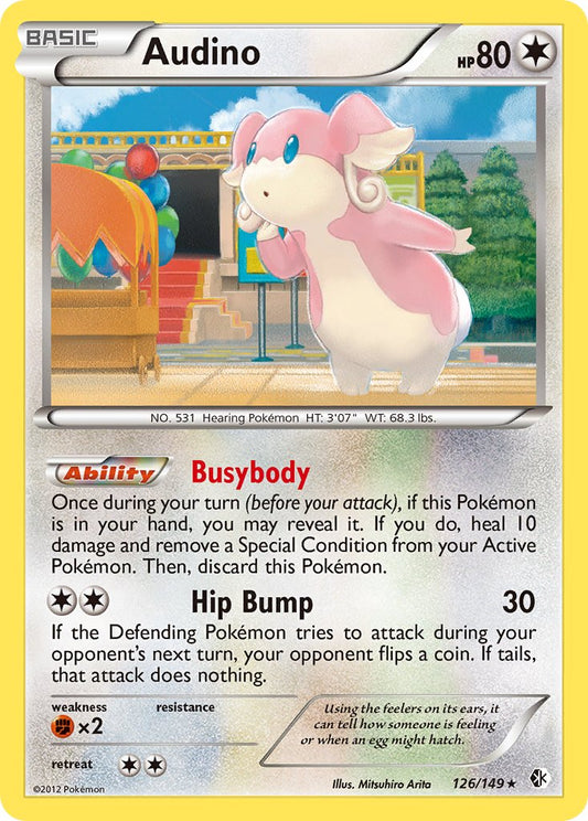 Audino 126/149 Reverse Rare - MissingNo.