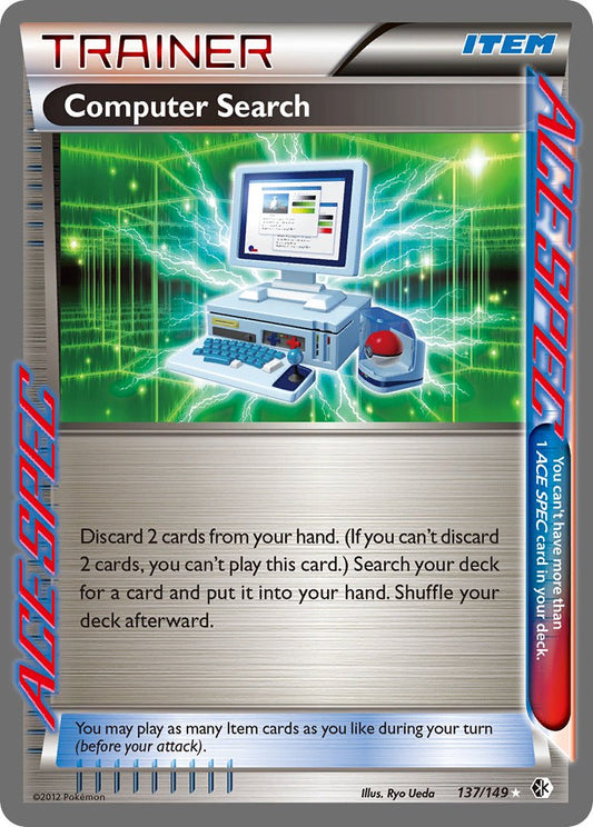 Computer Search 137/149 Holo Rare Ace Spec - MissingNo.