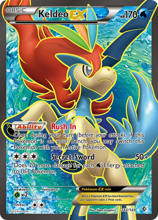 Keldeo EX 142/149 Holo Ultra Rare EX - MissingNo.