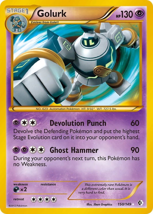 Golurk 150/149 Holo Secret Rare - MissingNo.