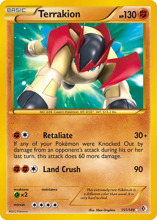 Terrakion 151/149 Holo Secret Rare - MissingNo.