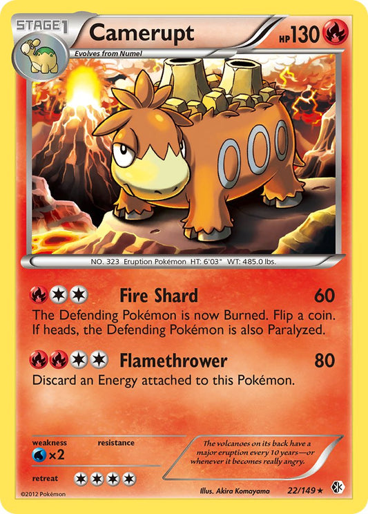 Camerupt 22/149 Reverse Rare - MissingNo.