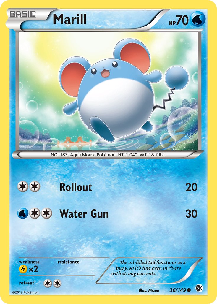 Marill 36/149 Reverse Common - MissingNo.