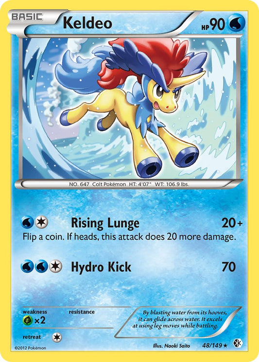 Keldeo 48/149 Reverse Rare - MissingNo.
