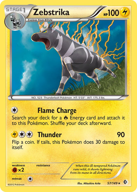 Zebstrika 57/149 Reverse Rare - MissingNo.