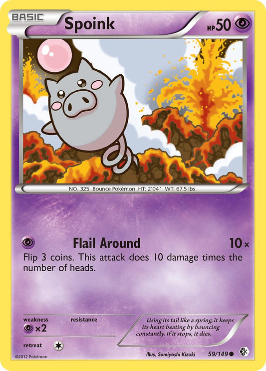 Spoink 59/149 Reverse Common - MissingNo.