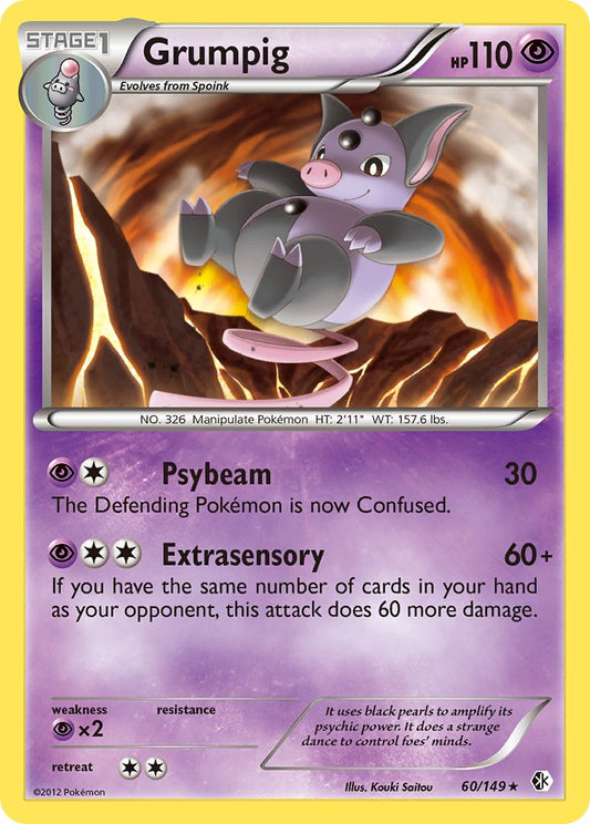Grumpig 60/149 Reverse Rare - MissingNo.
