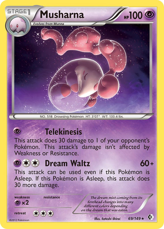 Musharna 69/149 Reverse Rare - MissingNo.