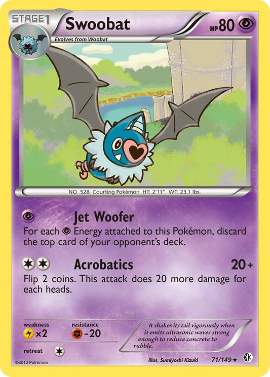 Swoobat 71/149 Reverse Rare - MissingNo.