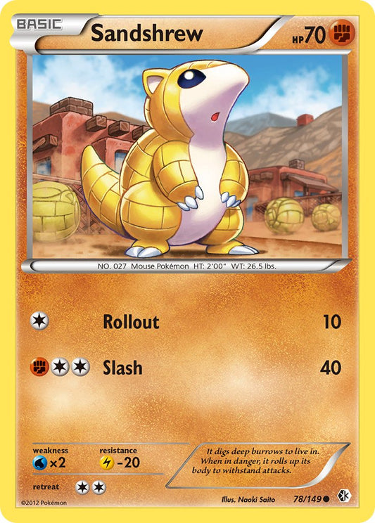 Sandshrew 78/149 Reverse Common - MissingNo.