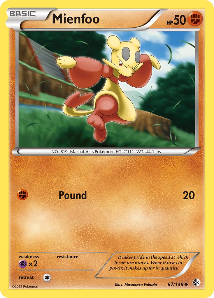 Mienfoo 87/149 Reverse Uncommon - MissingNo.
