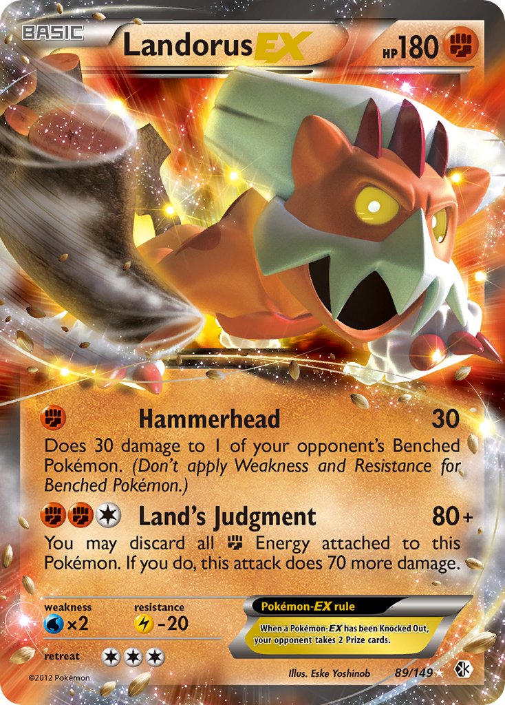 Landorus EX 89/149 Holo Rare EX - MissingNo.