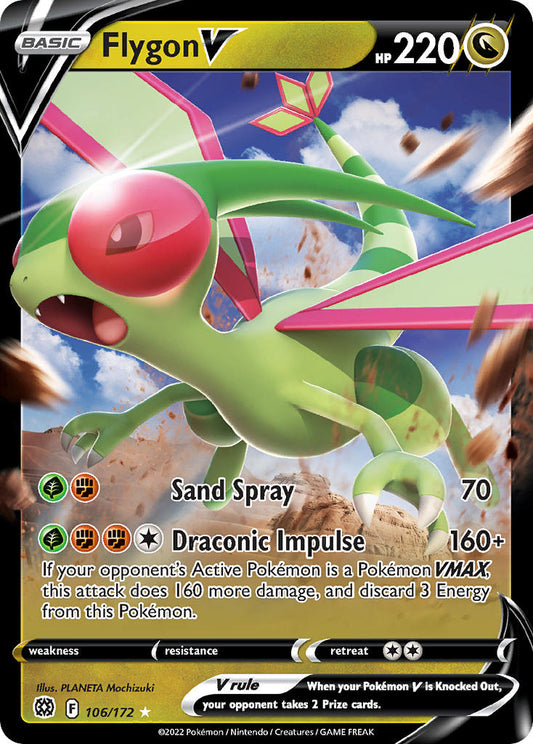 Flygon V 106/172 Holo Rare V