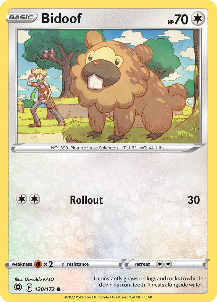 Bidoof 120/172 Reverse Common