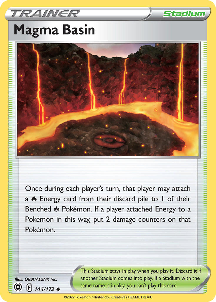 Magma Basin 144/172 Non-Holo Play! Pokémon Stamp Prize Pack Series 2 & Prize Pack Series 3 Exclusive