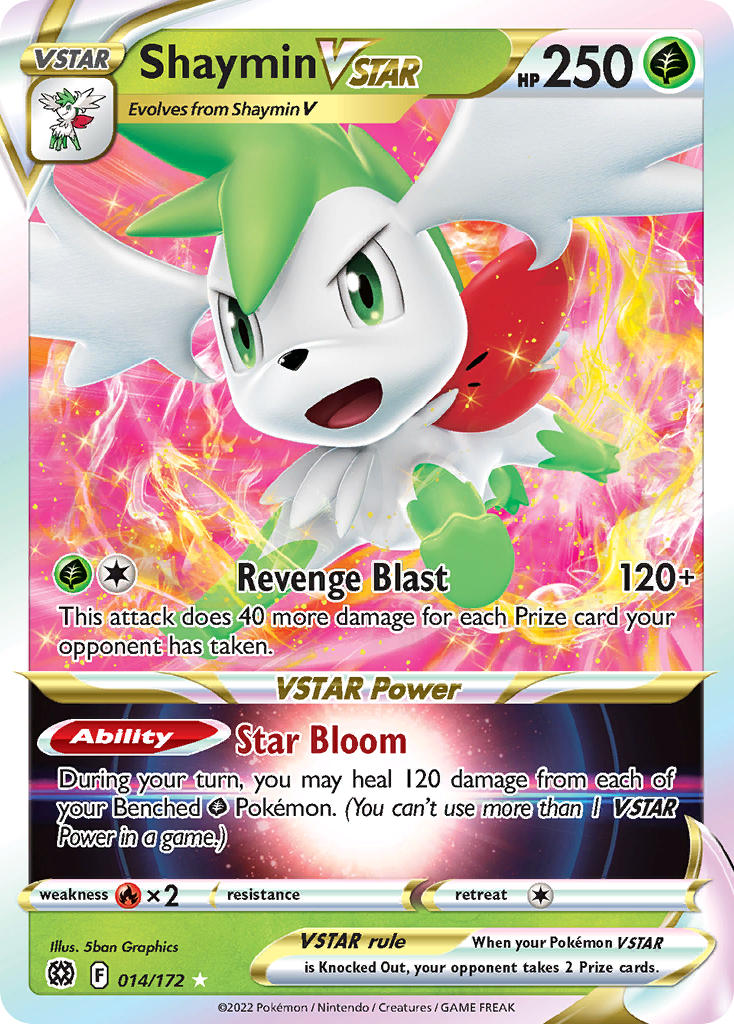 Shaymin VSTAR 14/172 Jumbo Shaymin VSTAR Premium Collection Exclusive