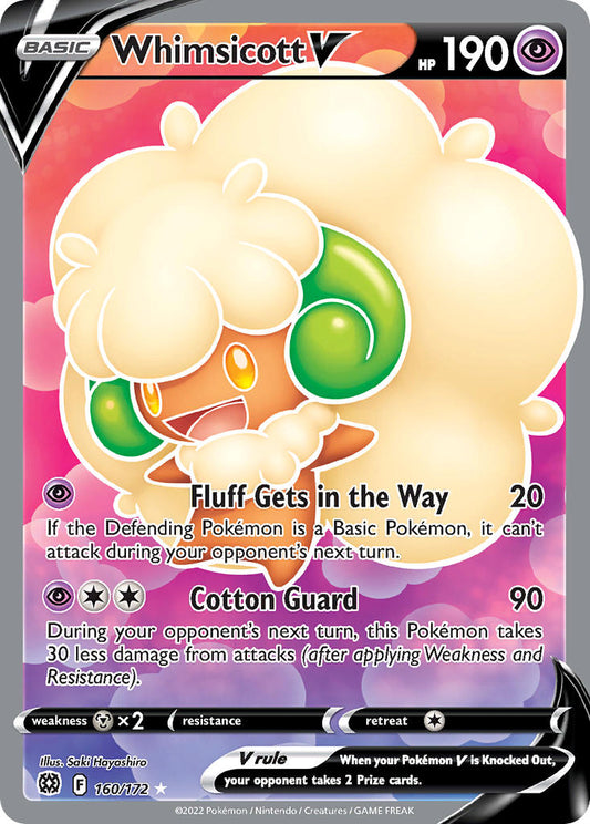 Whimsicott V 160/172 Holo Ultra Rare V