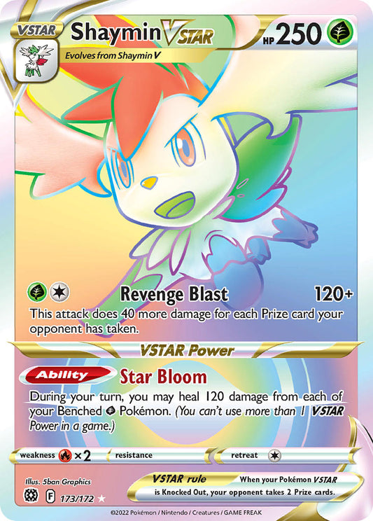 Shaymin VSTAR 173/172 Rainbow Secret Rare VSTAR