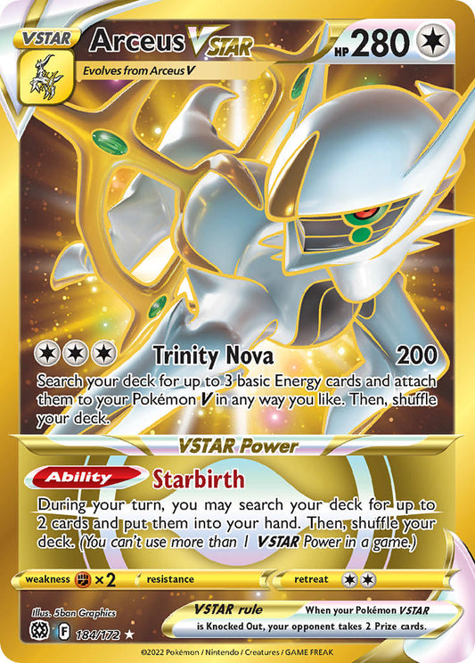 Arceus VSTAR 184/172 Gold Secret Rare VSTAR