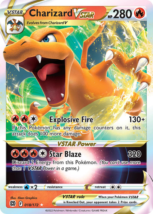 Charizard VSTAR 18/172 Jumbo Brilliant Stars Stamp Gift with Purchase Exclusive