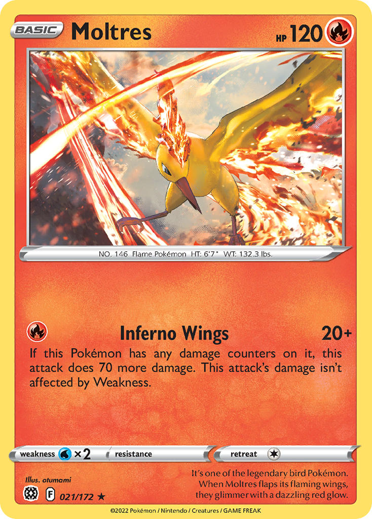 Moltres 21/172 Holo Rare