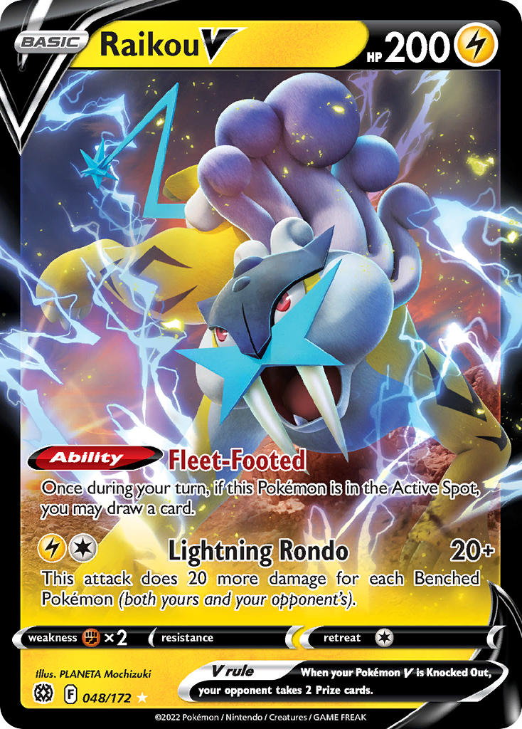 Raikou V 48/172 Holo Rare V